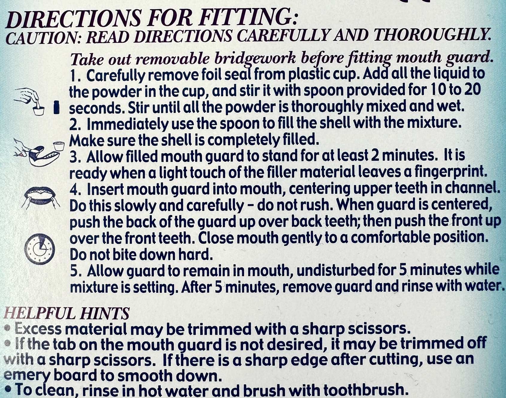 SHIELD Custom Fit - gießbarer Zahnschutz SHIELD Custom Fit - gießbarer Zahnschutz