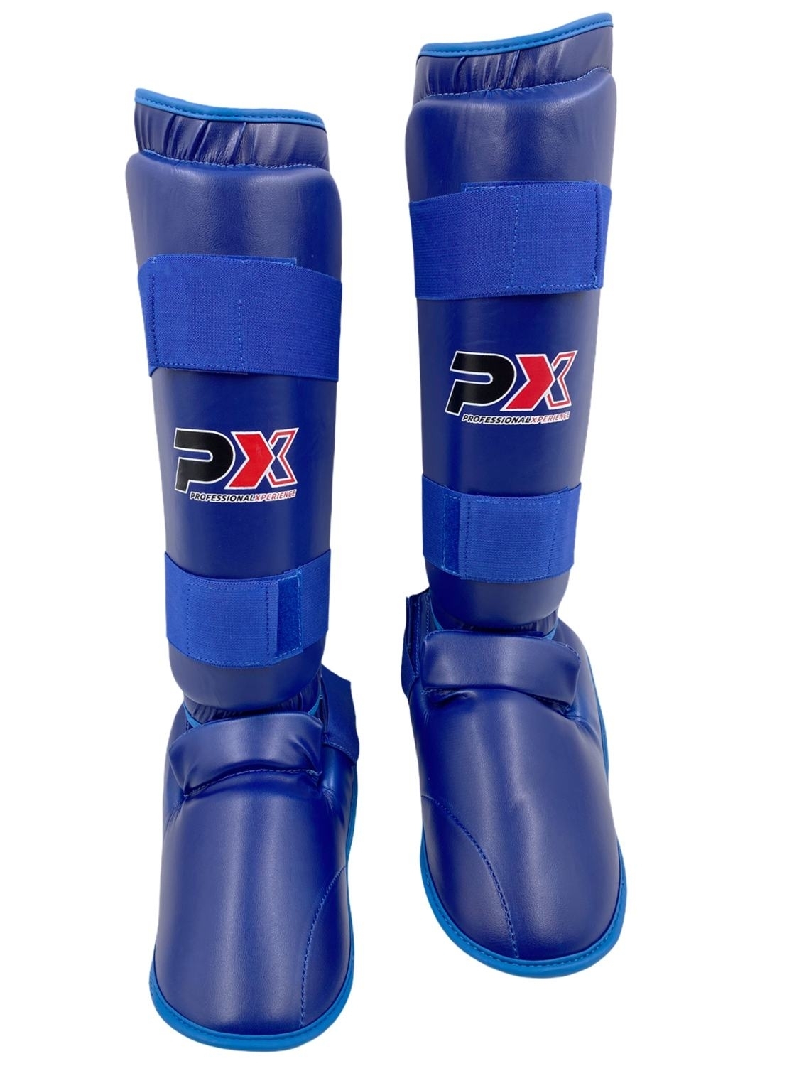 PX Karate Kumite shin/instep, blue, size L,