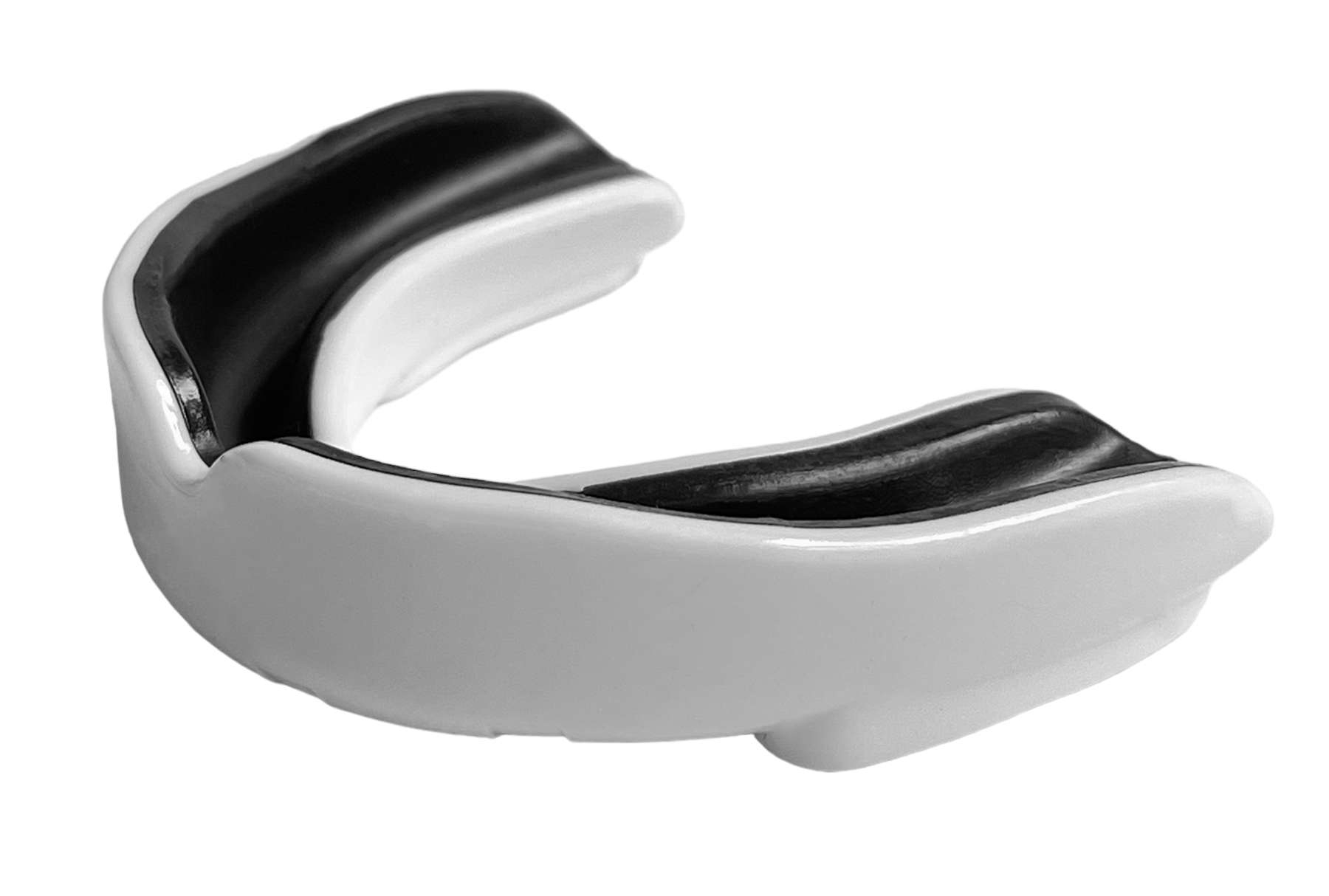 Double Density Adult Mouthguard with box white-black