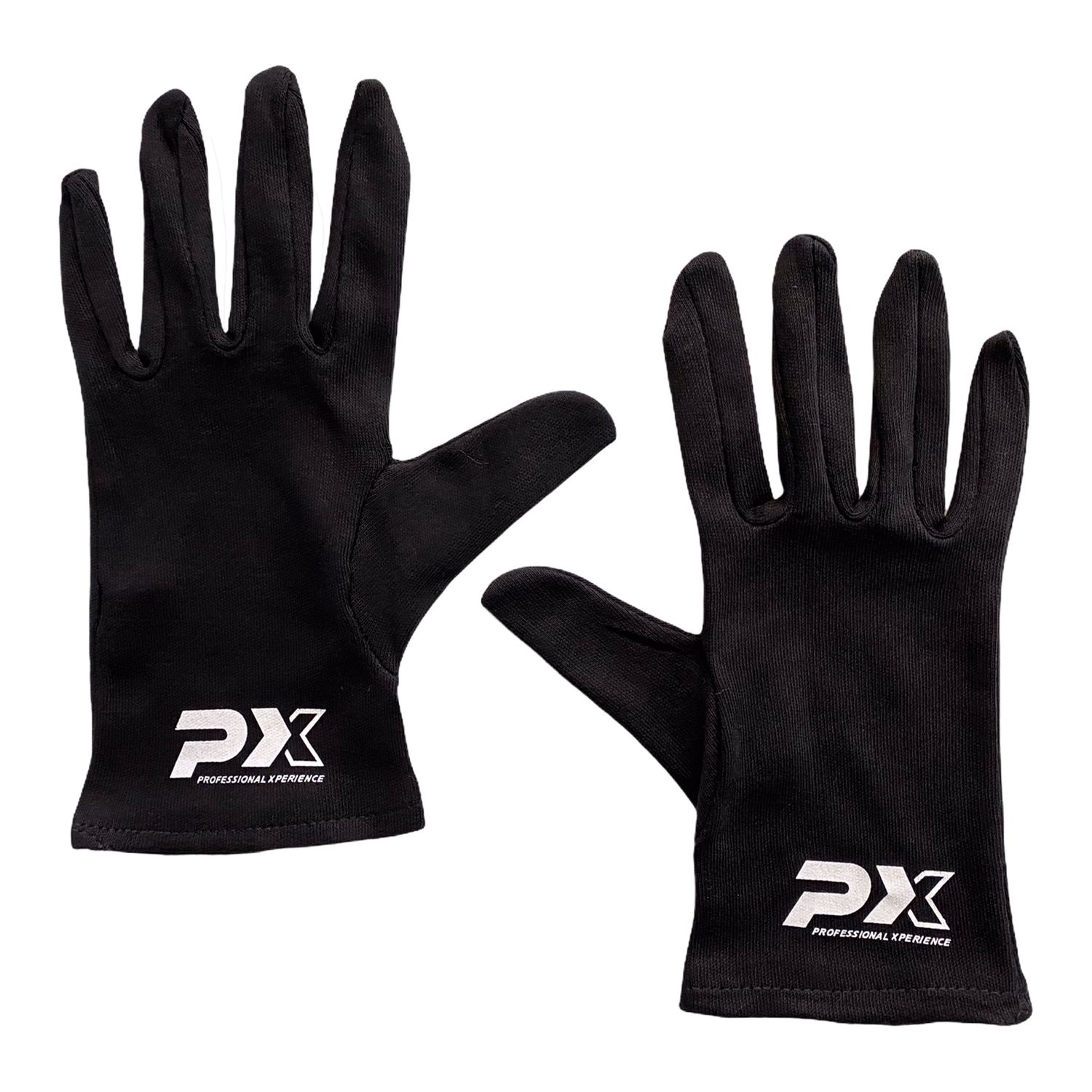 PX Boxing Inner Gloves with Fingers, black, L/XL