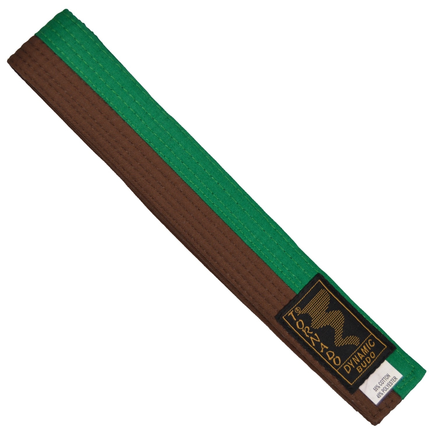Poom belt, half green, half brown, 260 cm