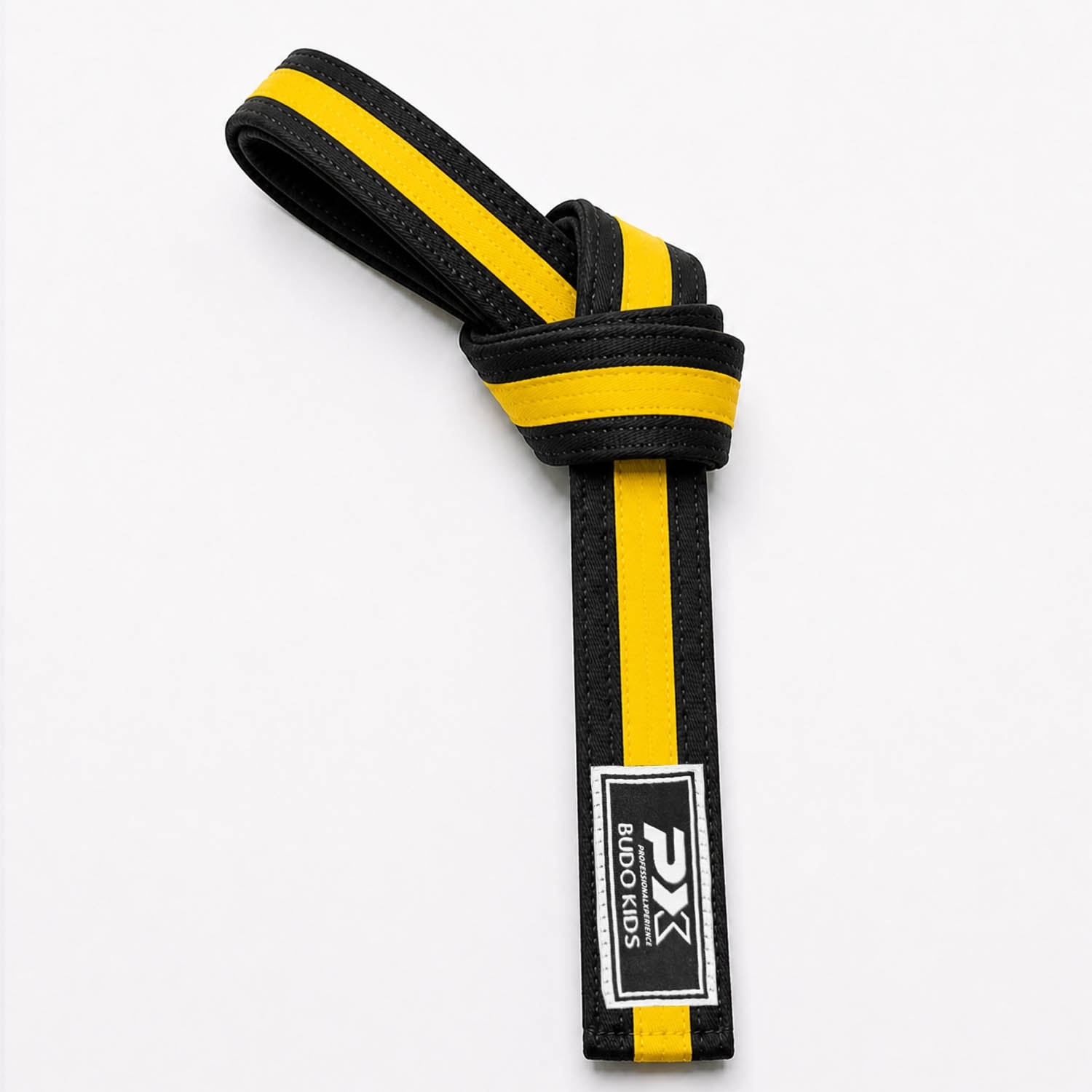 PX Budo Kids Softbelt, schwarz-gelb PX Budo Kids Softbelt, schwarz-gelb