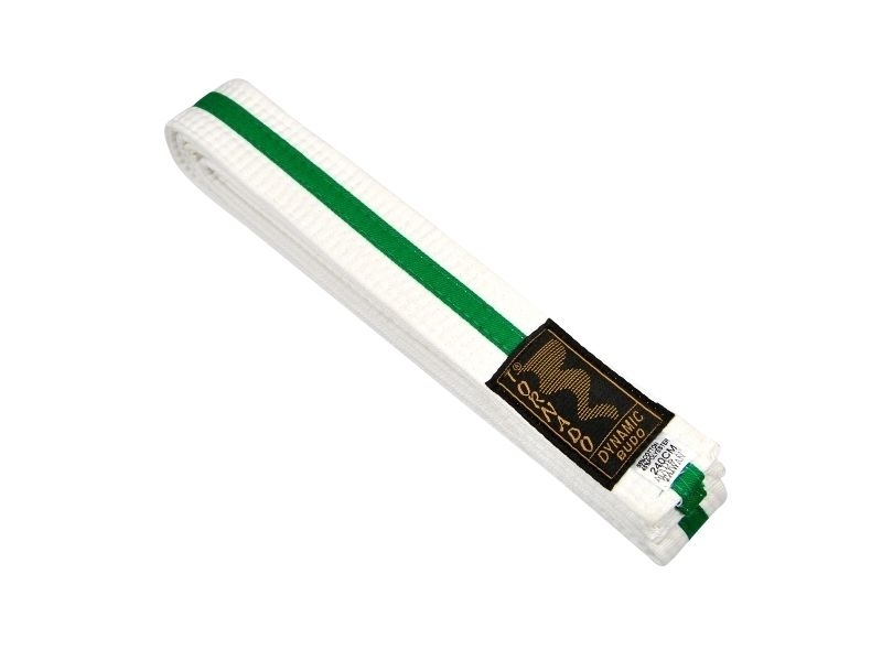 Budogürtel weiß-grün 260 cm