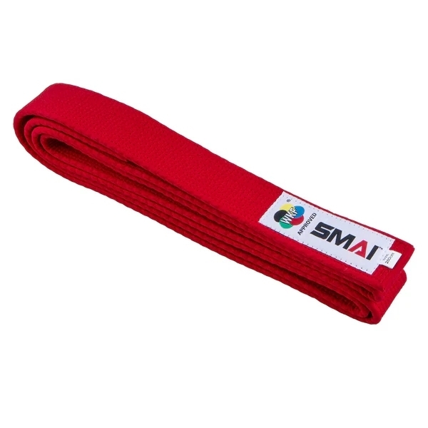 SMAI WKF KATA Belt premium red 300cm