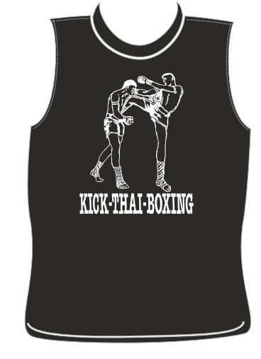 Tank Top L02073 schwarz mit Bedruckung XL