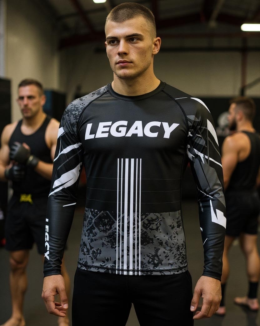 LEGACY X Rashguard langarm schwarz-grau S LEGACY X Rashguard langarm schwarz-grau S