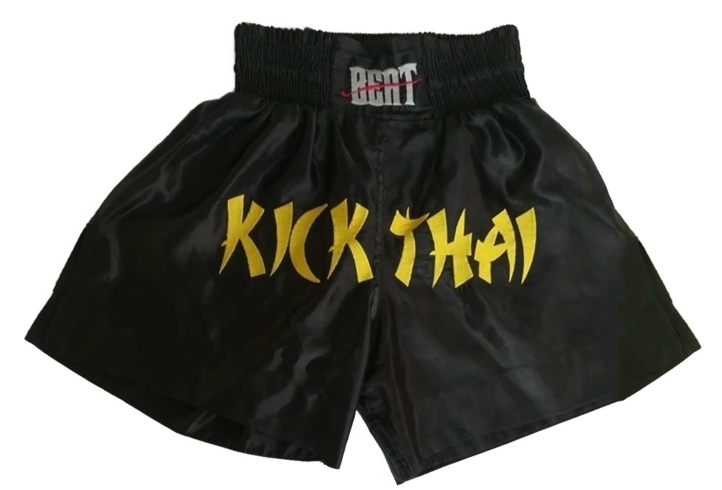 BEAT Thaiboxhose, schwarz, KICK THAI, S