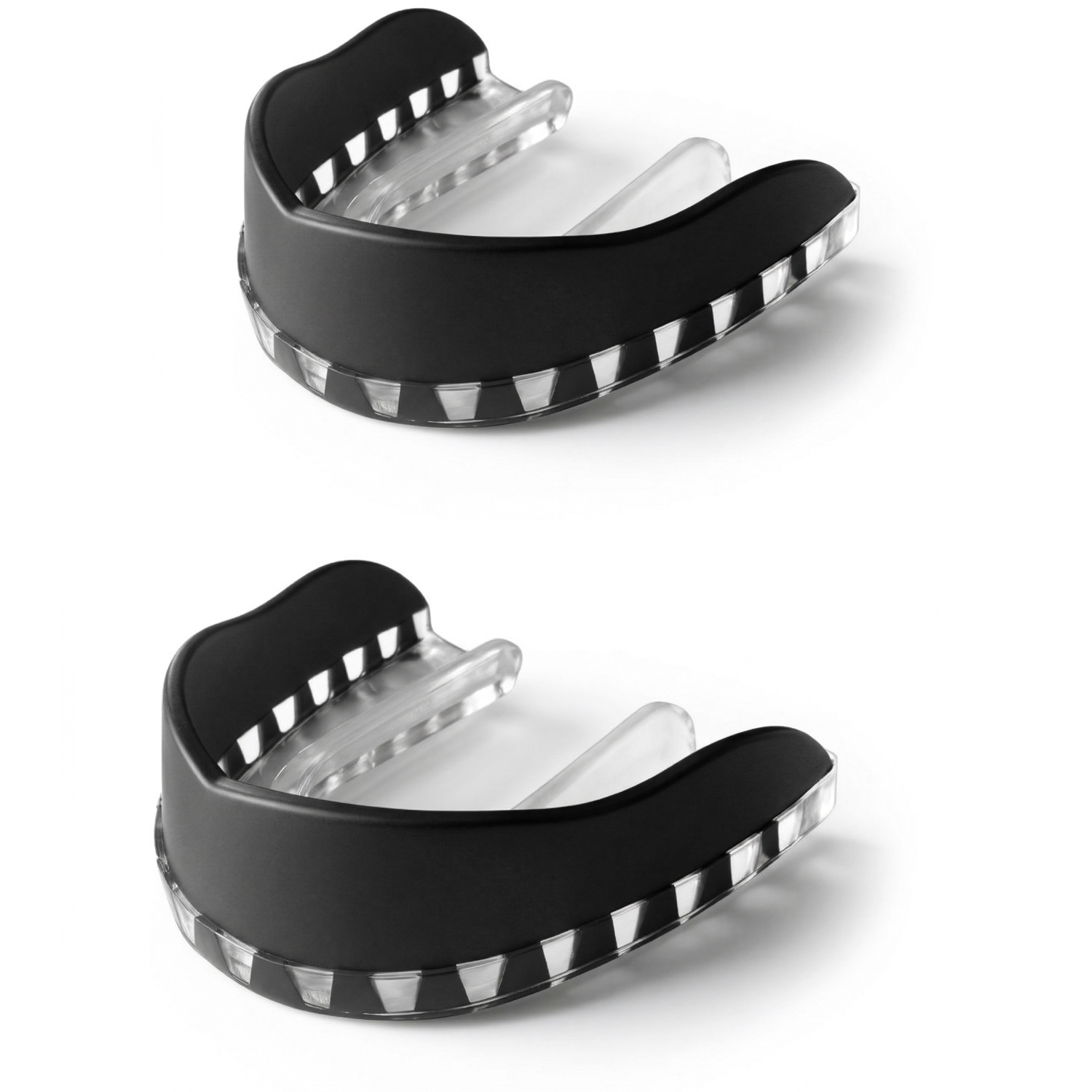 SHIELD MGB Mouthguard for Braces, senior,black, double pack