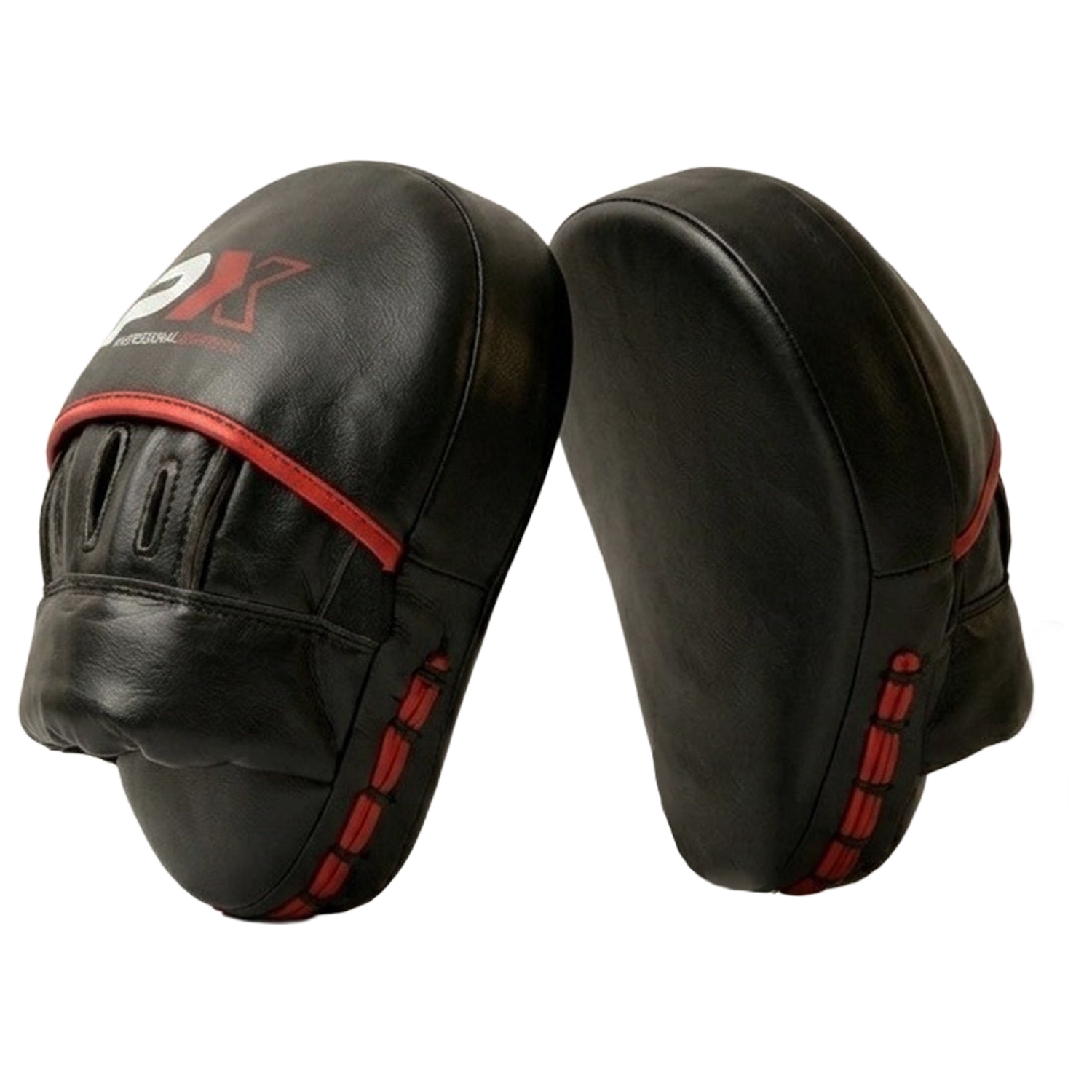 PX Focus Mitts pair, black-red, curved PX Focus Mitts pair, black-red, curved