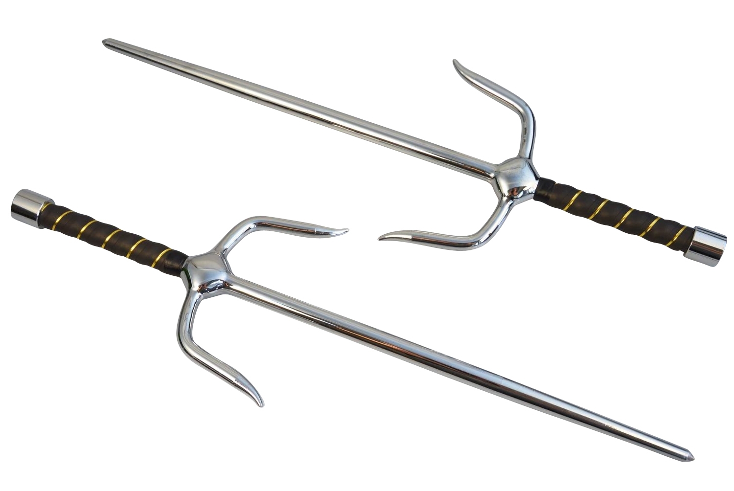 Paar Sai-Gabeln verchromt ca 48.5 cm Paar Sai-Gabeln verchromt ca 48.5 cm