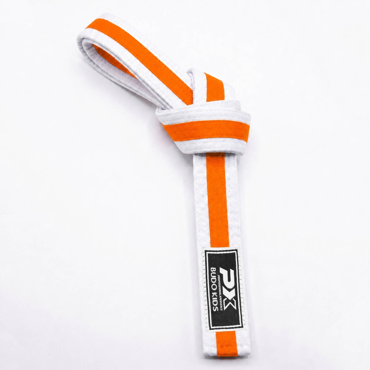 PX Budo Kids Softbelt, weiß-orange 200cm
