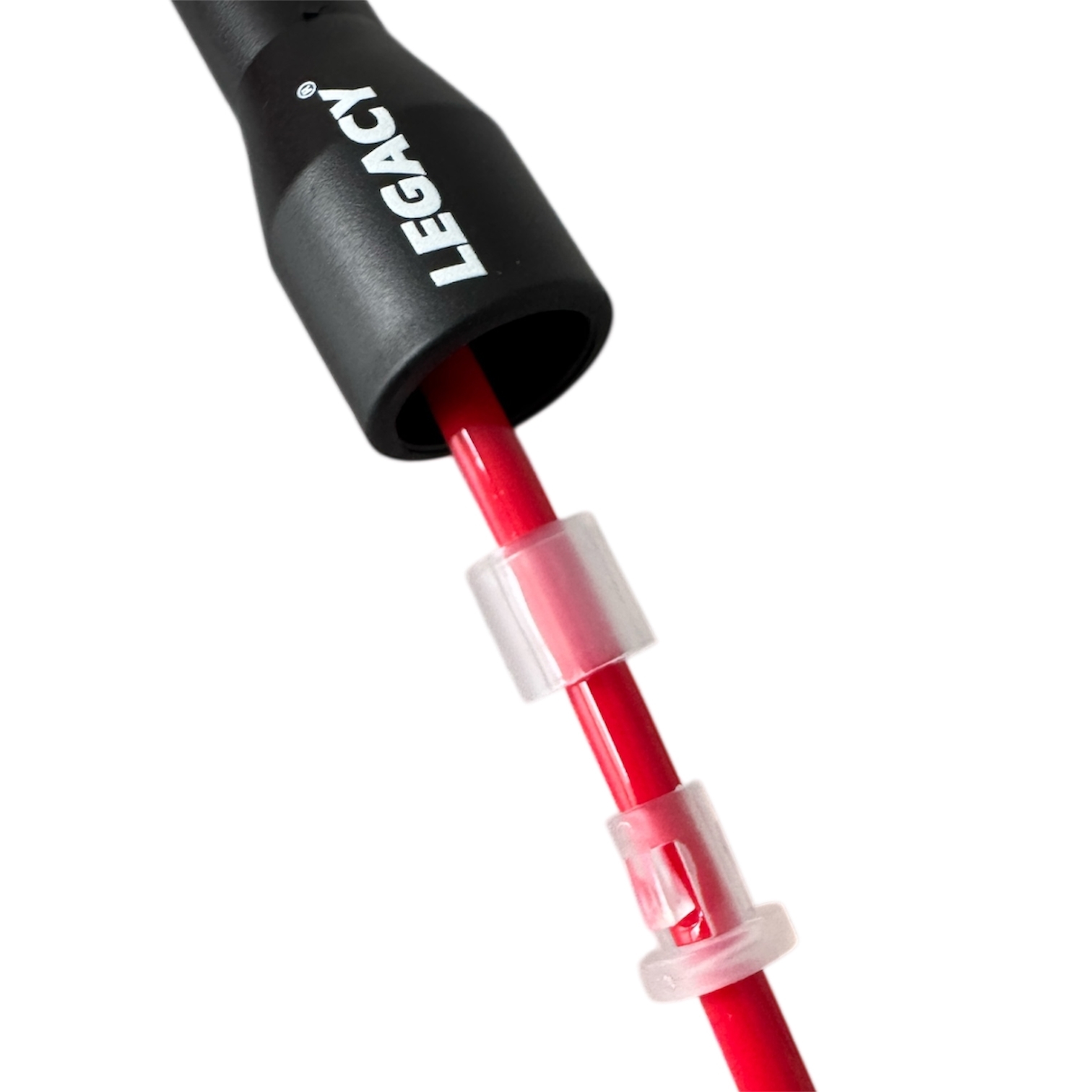 LEGACY PVC jump rope, plastic handle, red