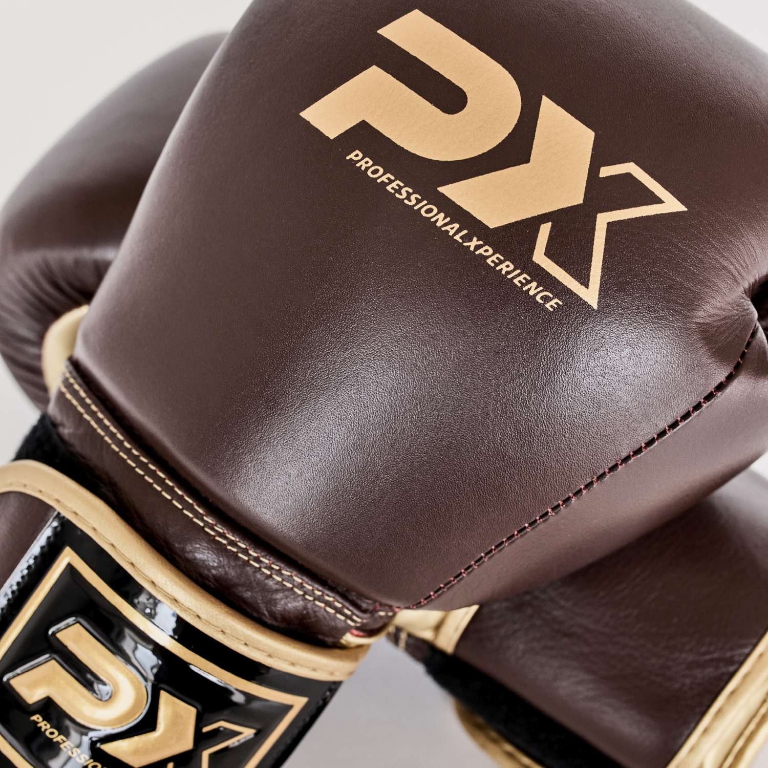 PX Boxhandschuhe, Leder, braun-gold 12oz PX Boxhandschuhe, Leder, braun-gold 12oz