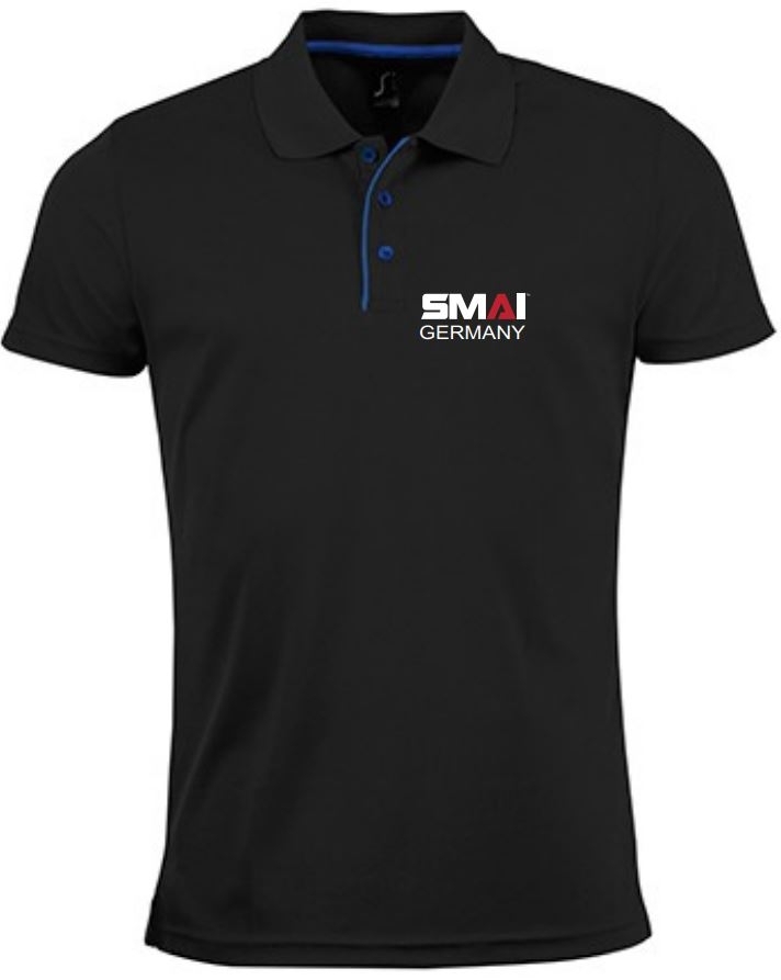 SMAI Germany Polo Shirt Men Schwarz XL SMAI Germany Polo Shirt Men Schwarz XL
