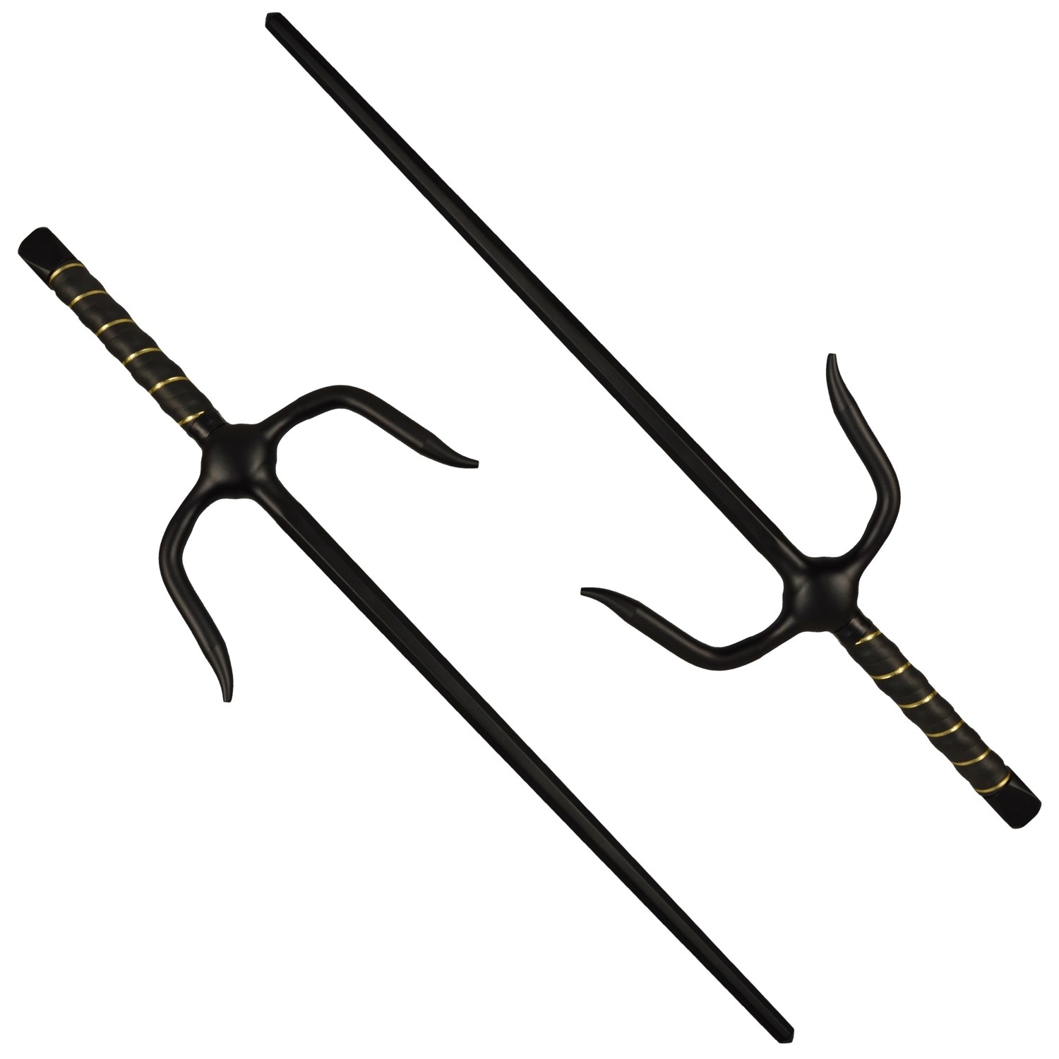 Paar Sai-Gabeln Octagon schwarz ca 48.5 cm Paar Sai-Gabeln Octagon schwarz ca 48.5 cm