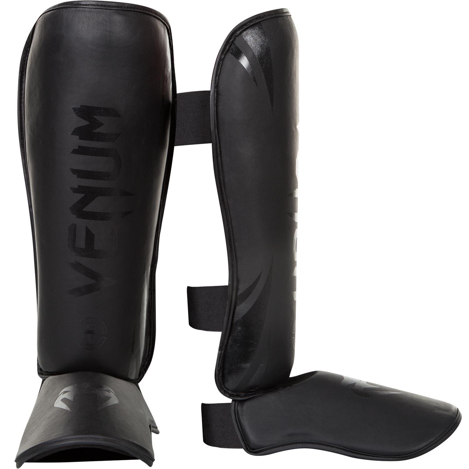 Venum Challenger Shinguards - Black/Black Venum Challenger Shinguards - Black/Black