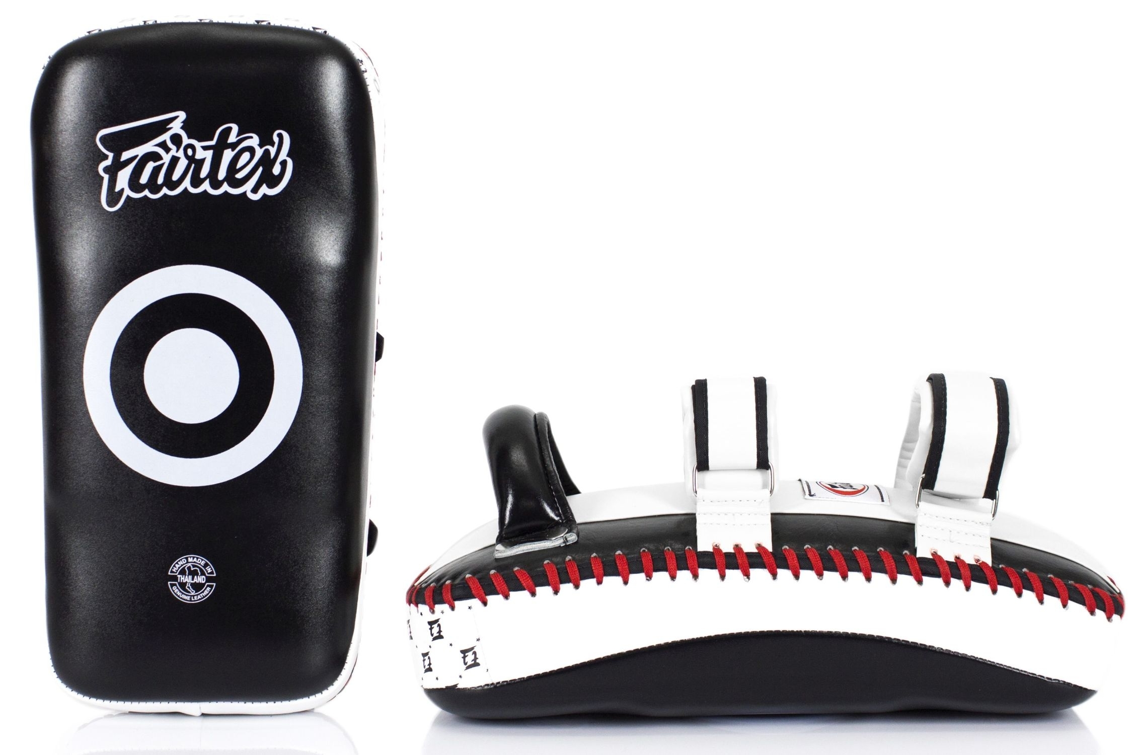 FAIRTEX KPLC2 Thai Pads, leather b/w, pair FAIRTEX KPLC2 Thai Pads, leather b/w, pair