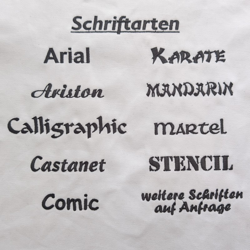 unsere Schriftarten
