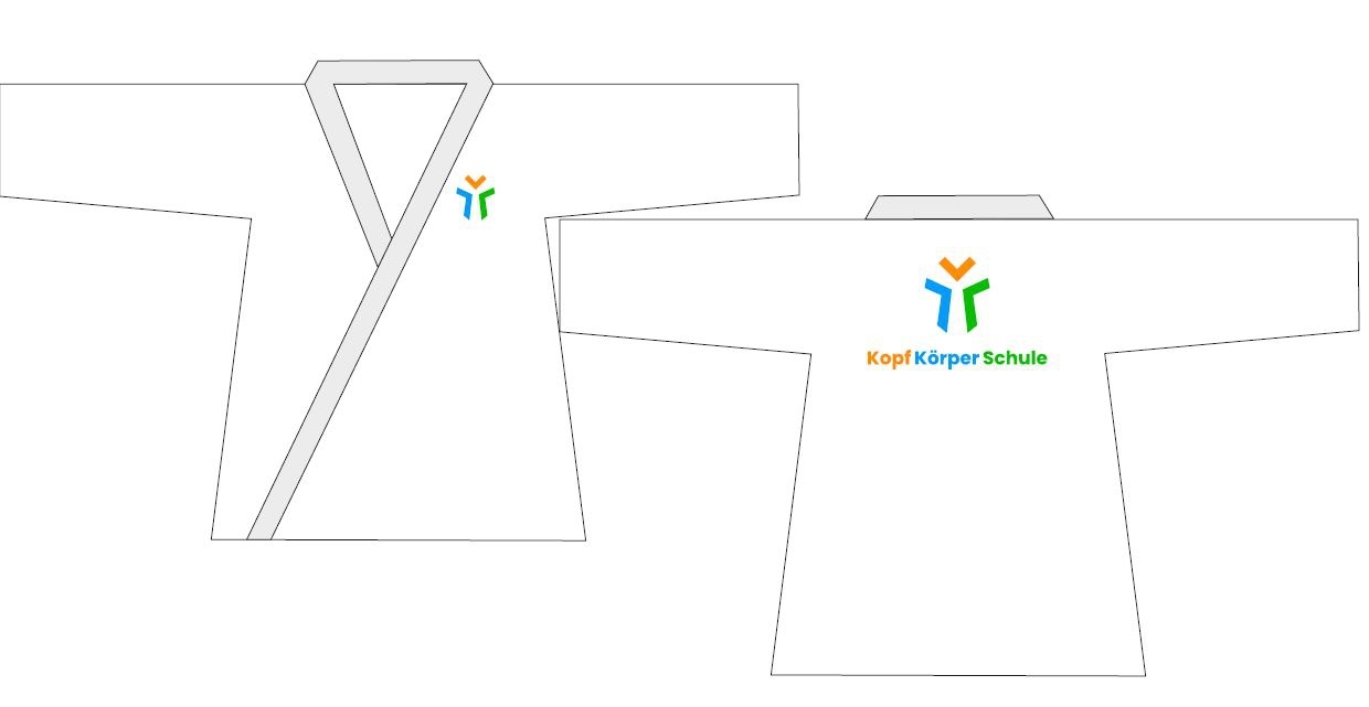 Kampfsport Anzug "Kopf Körper Schule", weiß, Gr. 150 Kampfsport Anzug "Kopf Körper Schule", weiß, Gr. 150