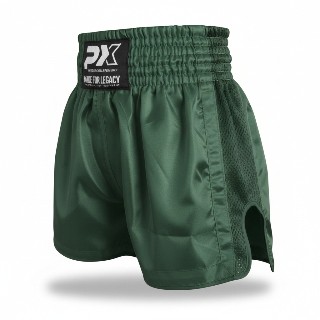 PX Legacy Thai Shorts , Mesh, dunkelgrün S PX Legacy Thai Shorts , Mesh, dunkelgrün S