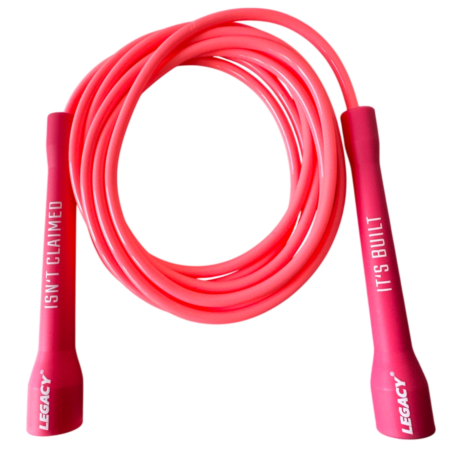 LEGACY PVC jump rope, plastic handle, red