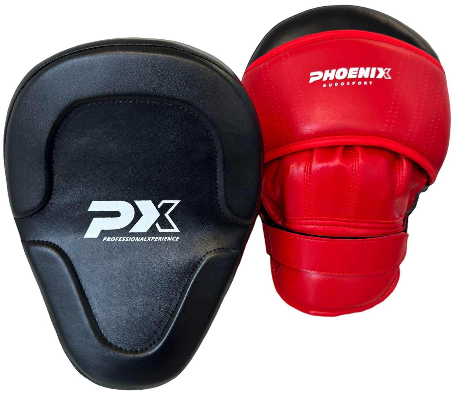 PX LEGACY Handpratze Pro, PU, Paarweise, schwarz-rot PX LEGACY Handpratze Pro, PU, Paarweise, schwarz-rot