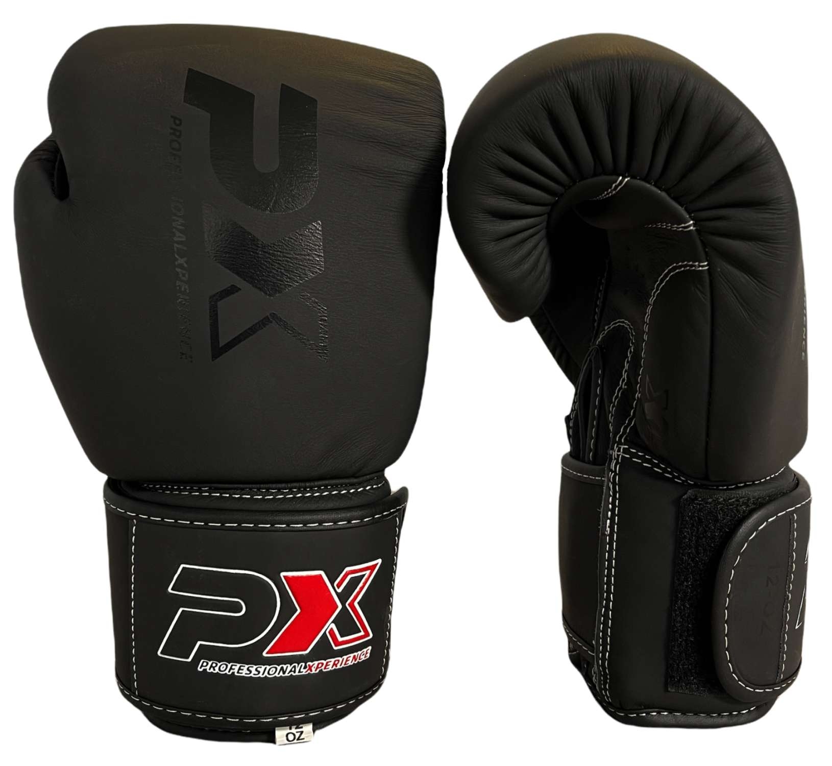 PX Boxhandschuhe CONTEST Leder schwarz 12oz