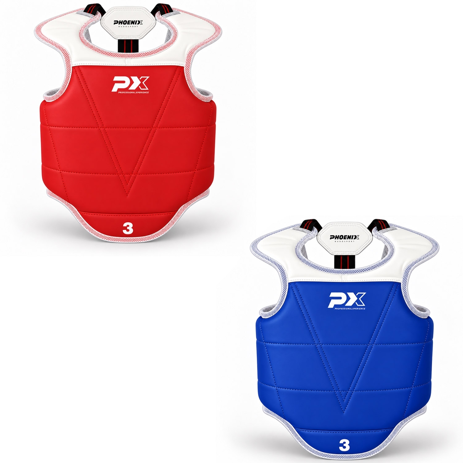 PX Taekwondo-Weste blau-rot