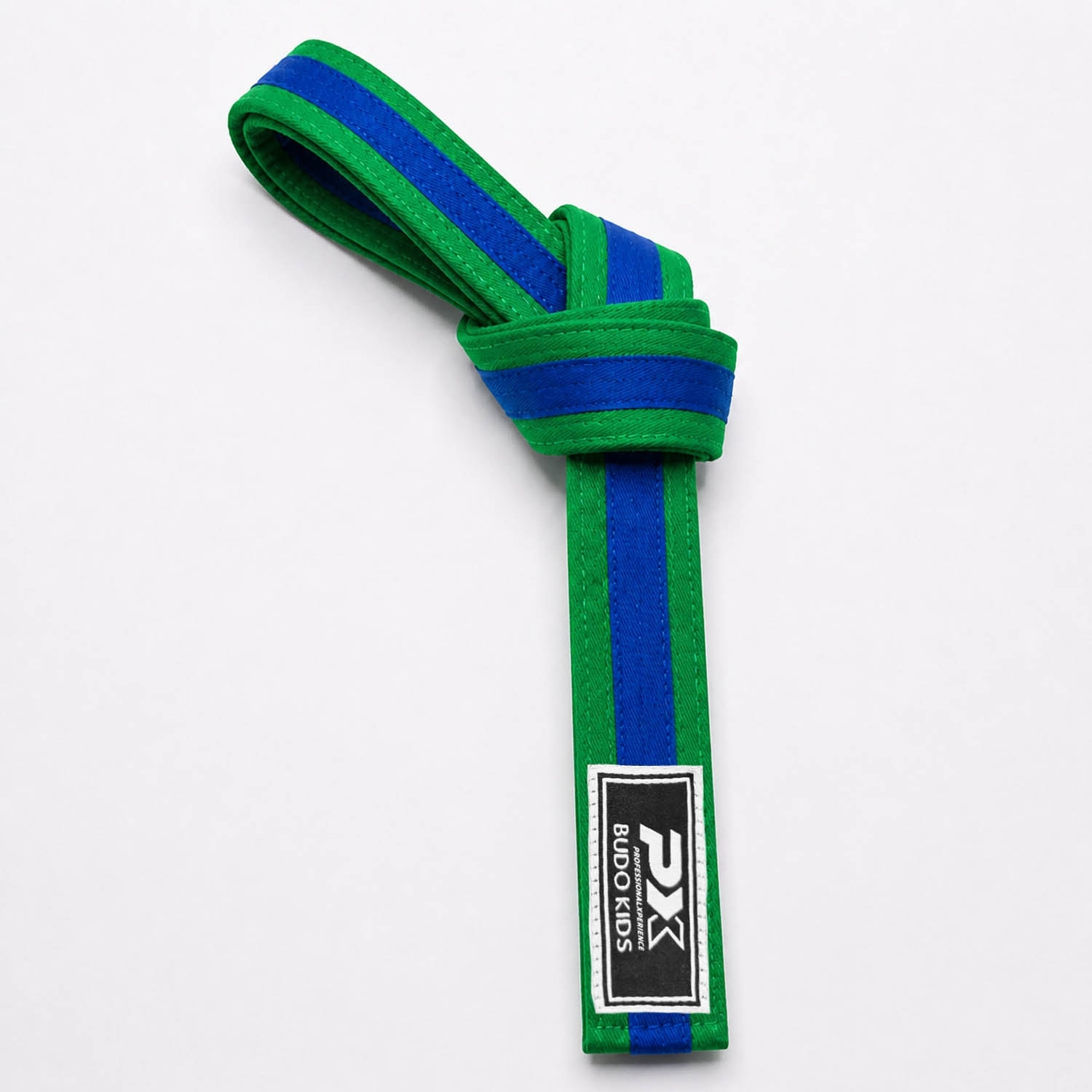 PX Budo Kids Softbelt, grün-blau 220cm