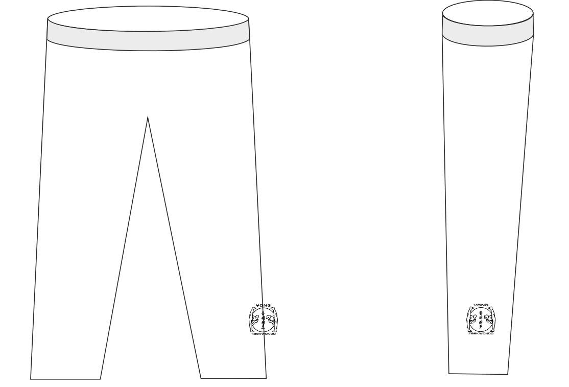Yong Taekwondo Logo Siebdruck Hose Yong Taekwondo Logo Siebdruck Hose