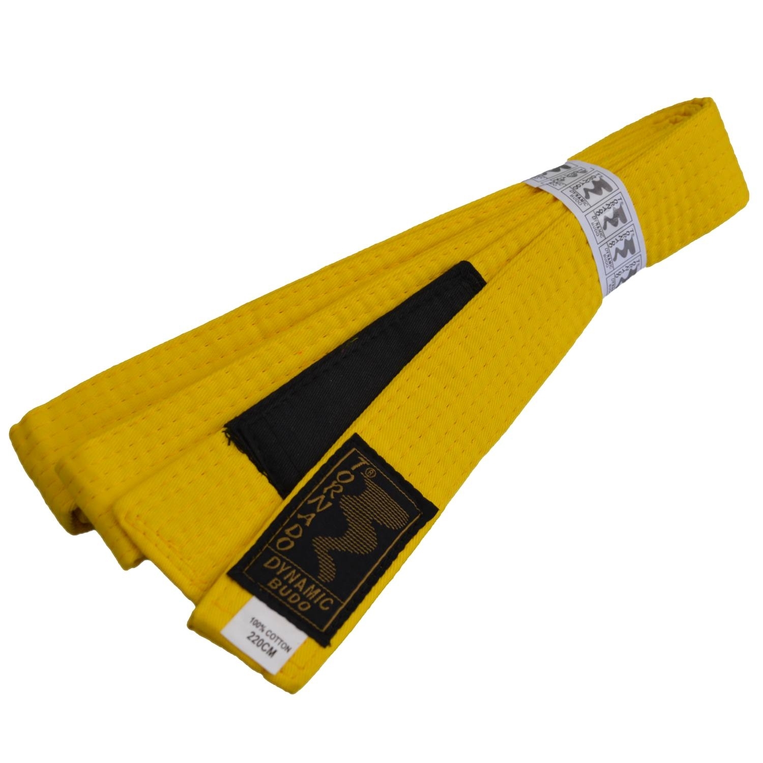 Kinder BJJ Gürtel gelb m. Bar 240 cm Kinder BJJ Gürtel gelb m. Bar 240 cm