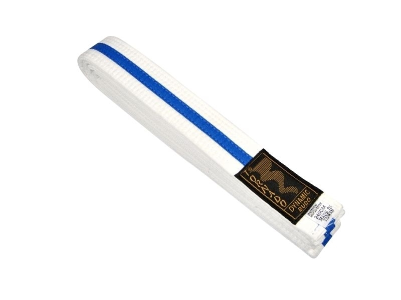 Budogürtel weiß-blau 220 cm