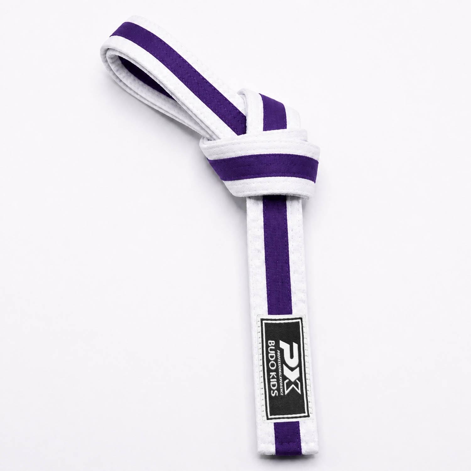 PX Budo Kids Softbelt, weiß-violett 220cm