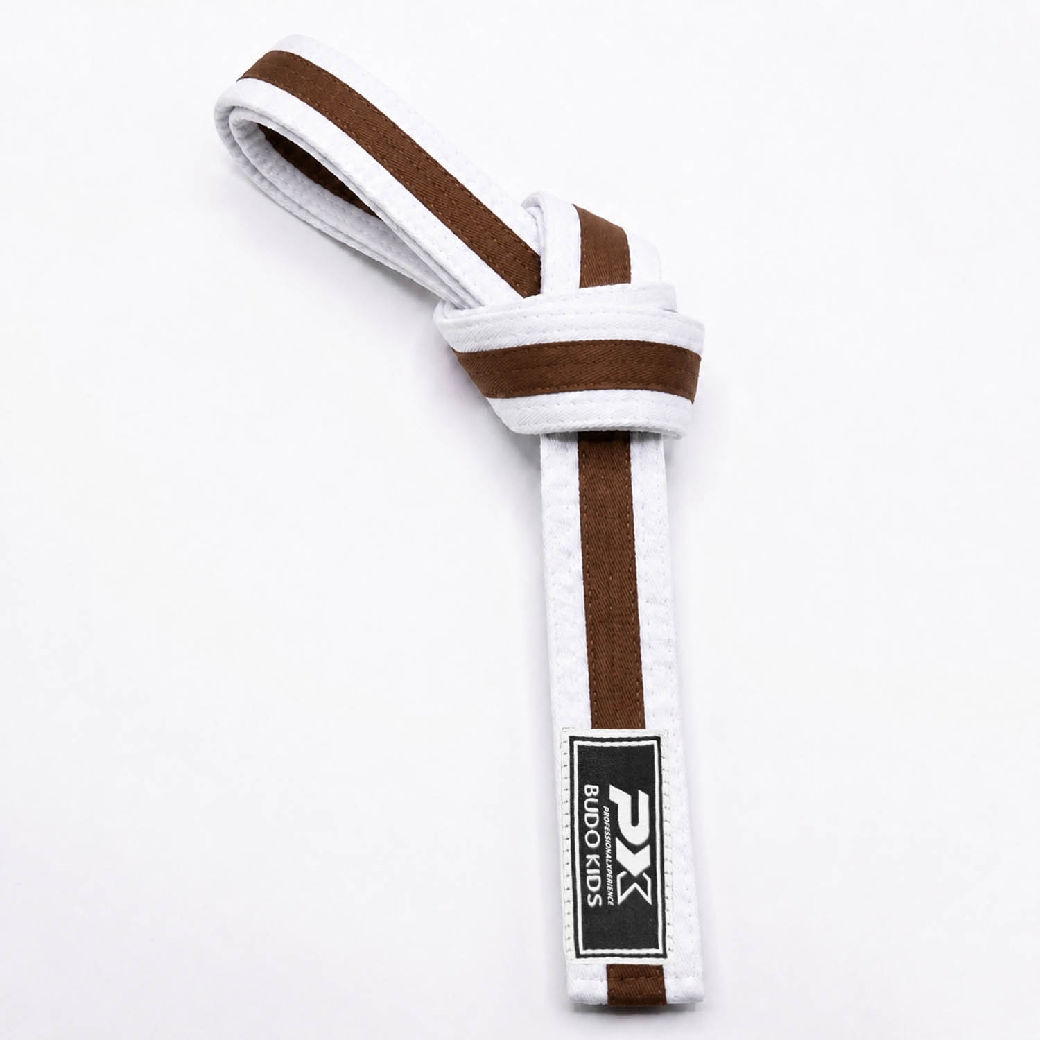 PX Budo Kids Softbelt, weiß-braun 200cm