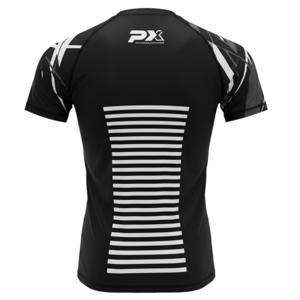 LEGACY X Rashguard kurzarm schwarz-grau M
