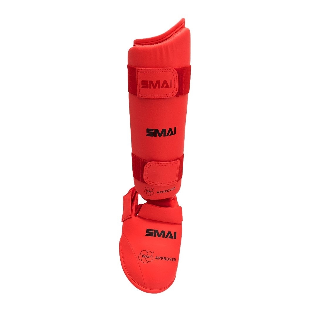 SMAI WKF shin-Instep Guard, red, XS SMAI WKF shin-Instep Guard, red, XS