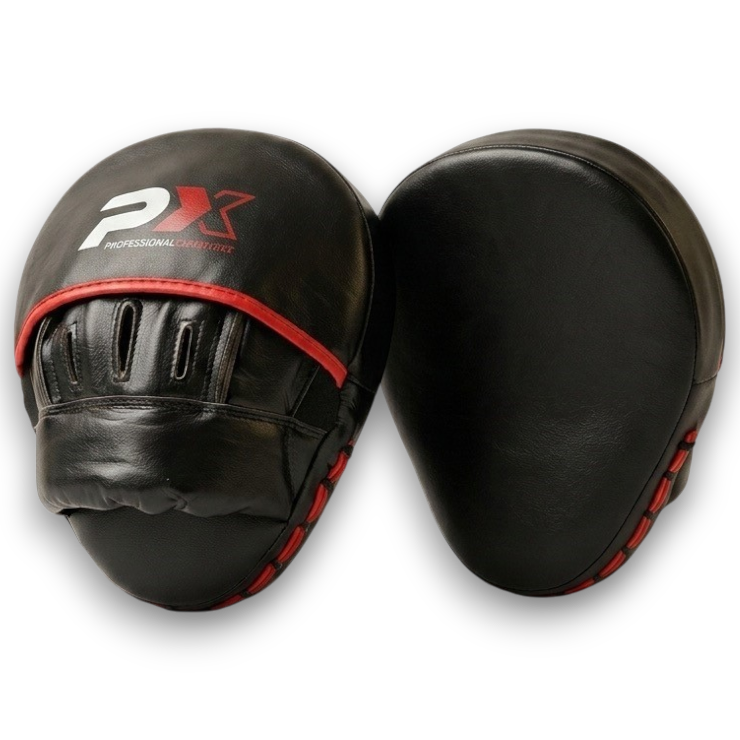 PX Focus Mitts pair, black-red, curved PX Focus Mitts pair, black-red, curved