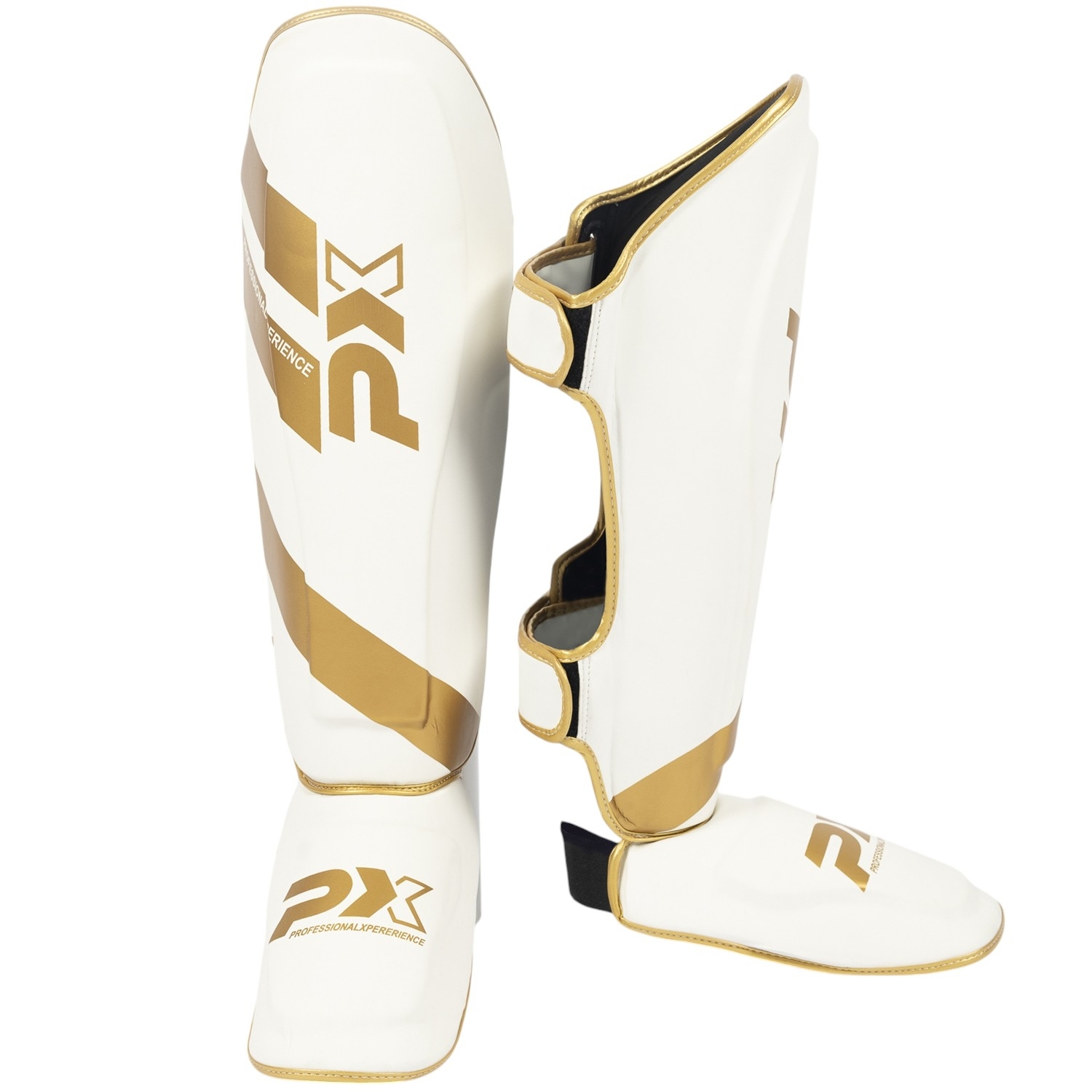 PX Shin-instep guard FIGHT PRO PU, white, XXL