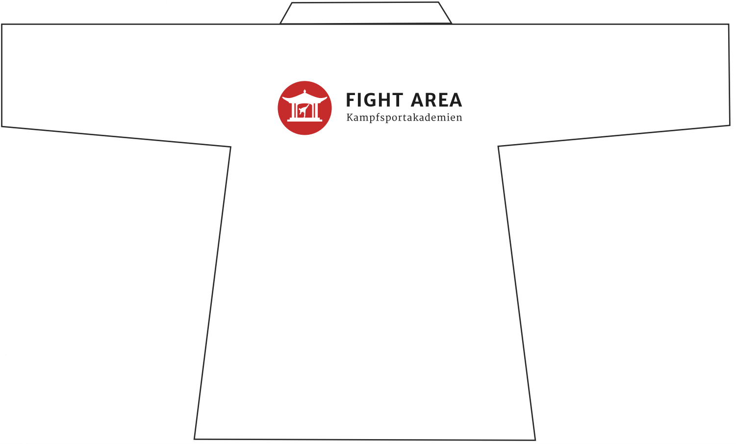 Fight Area Siebdruck Brust & Rücken 2 farbig