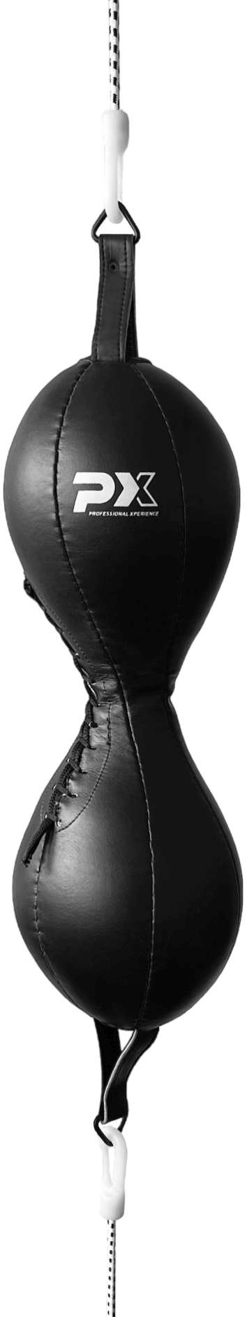 PX Mexican double end ball artificial leather, black incl. strings