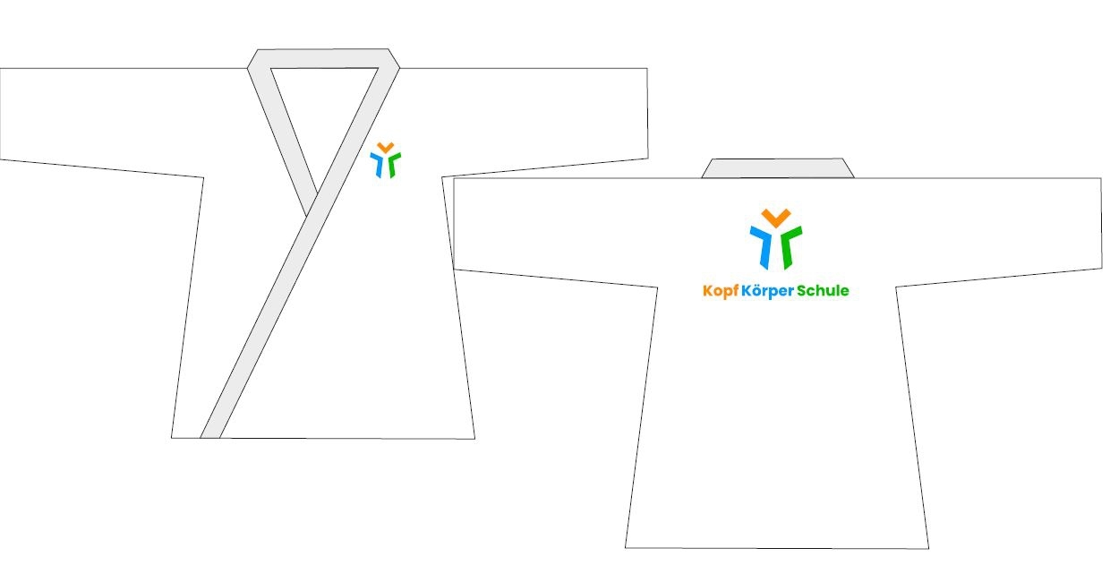 Kampfsport Anzug "Kopf Körper Schule", weiß, Gr. 90 Kampfsport Anzug "Kopf Körper Schule", weiß, Gr. 90