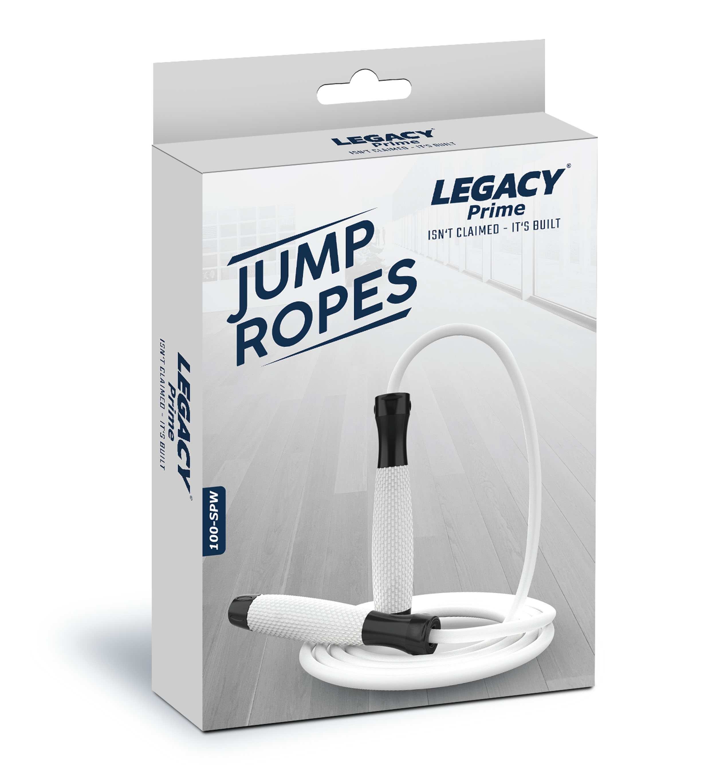 LEGACY Prime Jump Rope- weighted, white