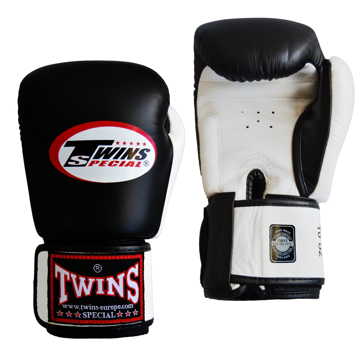 TWINS Boxhandschuh schwarz-weiss 10oz TWINS Boxhandschuh schwarz-weiss 10oz