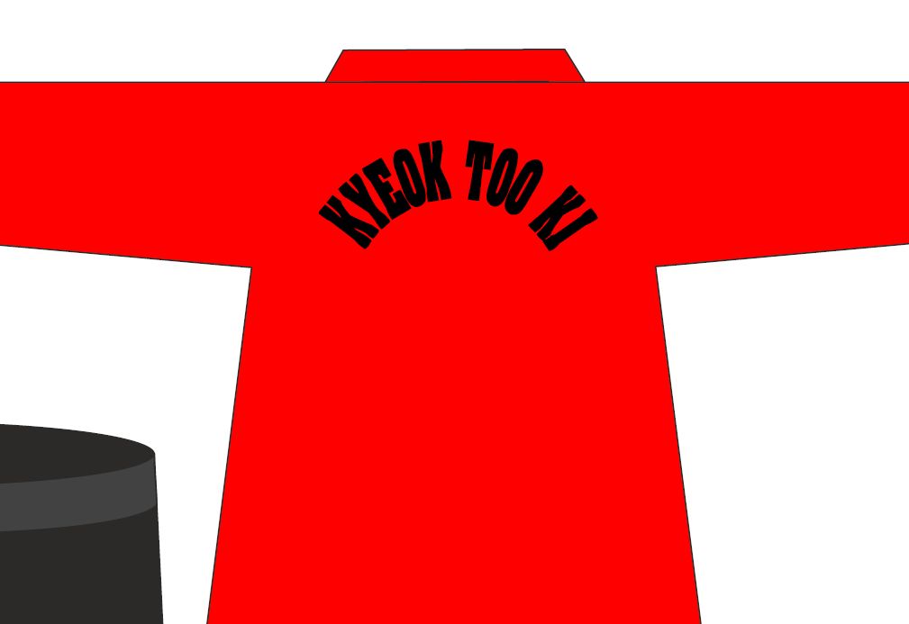 KSJ-R Standard-Jacke Rot Gr. 200 mit Stick und Druck