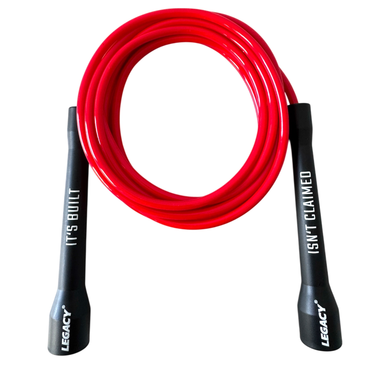 LEGACY PVC jump rope, plastic handle, red LEGACY PVC jump rope, plastic handle, red