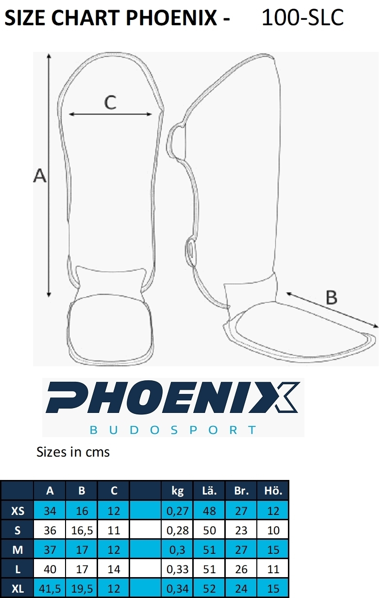 PX Shin-instep guard FIGHT PRO PU, black, XS