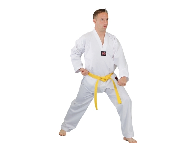 Taekwondo Dobok sz 150 Ribbed Standard w Rev