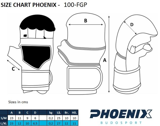 PX Grappling gloves artificial leather, black-gold, S/M PX Grappling gloves artificial leather, black-gold, S/M