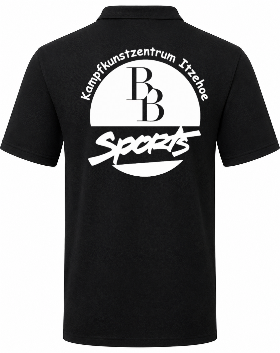 Shirt F140K mit Siebdruck Brust + Rücken BB-Sports Itzehoe Schwarz 164