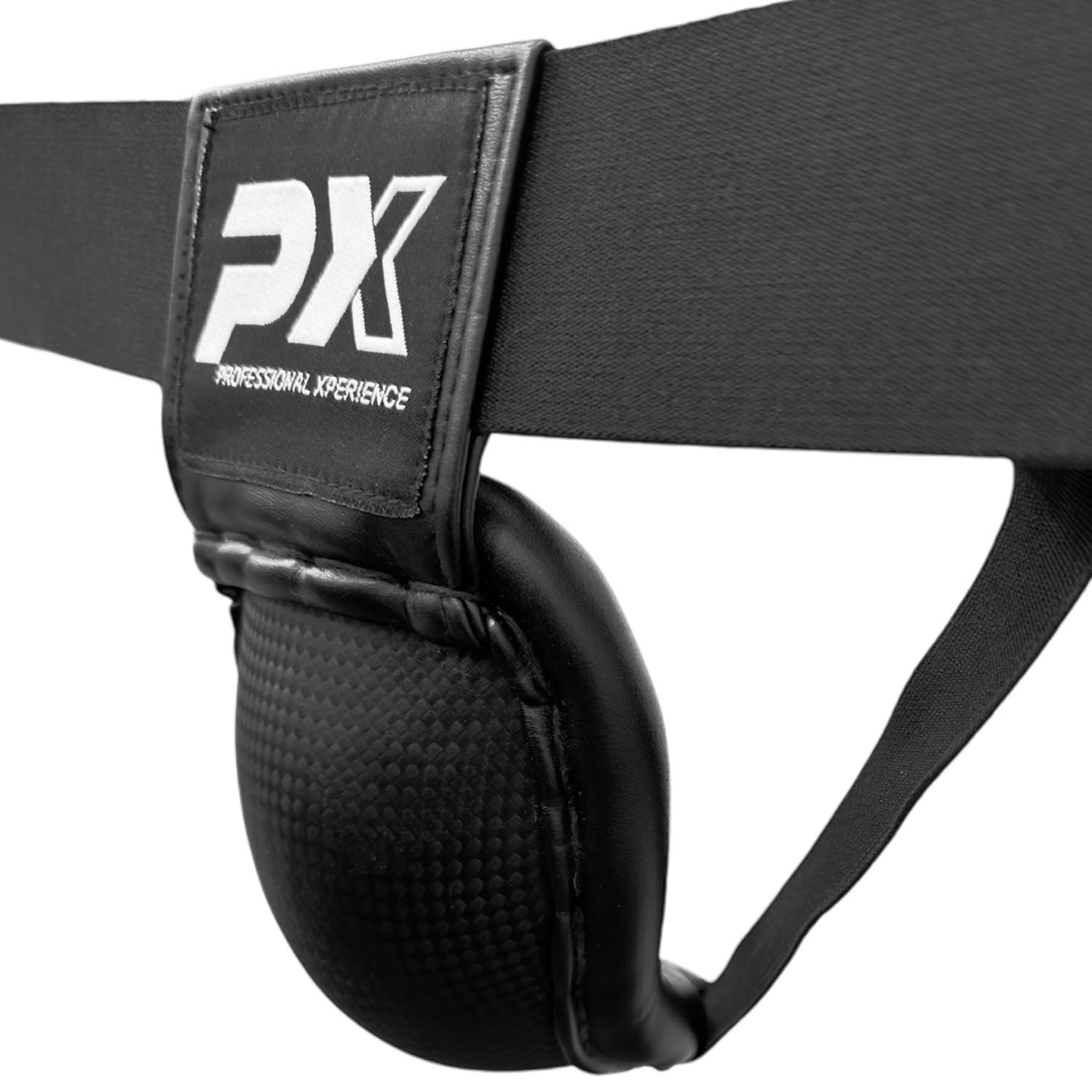 PX Male groinguard, black with metal cup XL